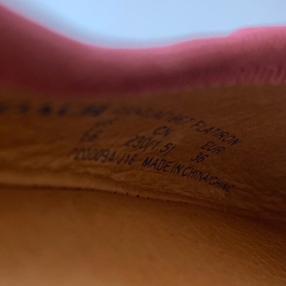 COACH Flatiron Ballet Flats A01667 Rouge Pink w/ Charm NWOB Womens Size 5.5B - Picture 7 of 7